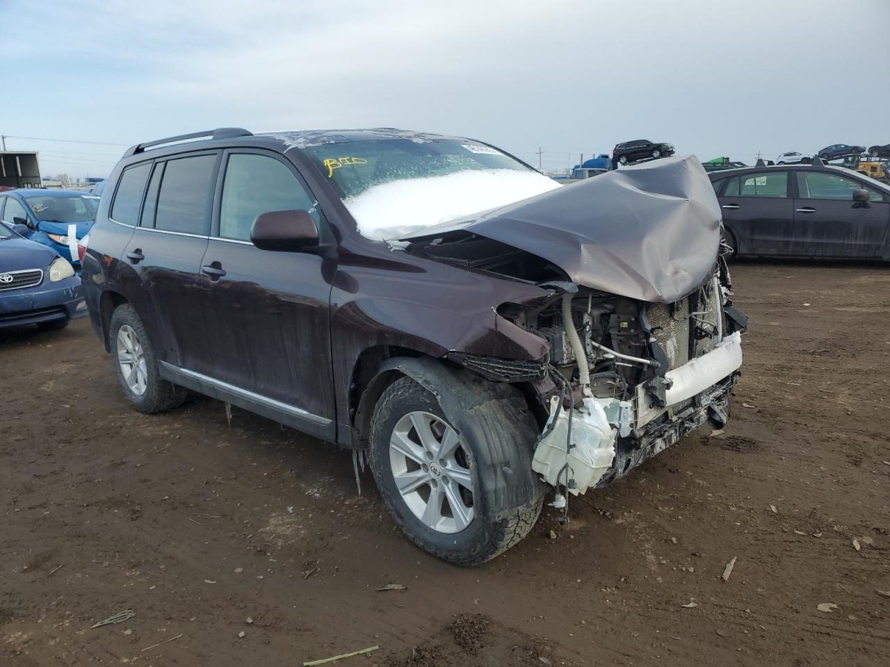 2011 Toyota Highlander VIN 5TDBK3EH4BS087579 Copart auction photo, front end damage thumbnail 4
