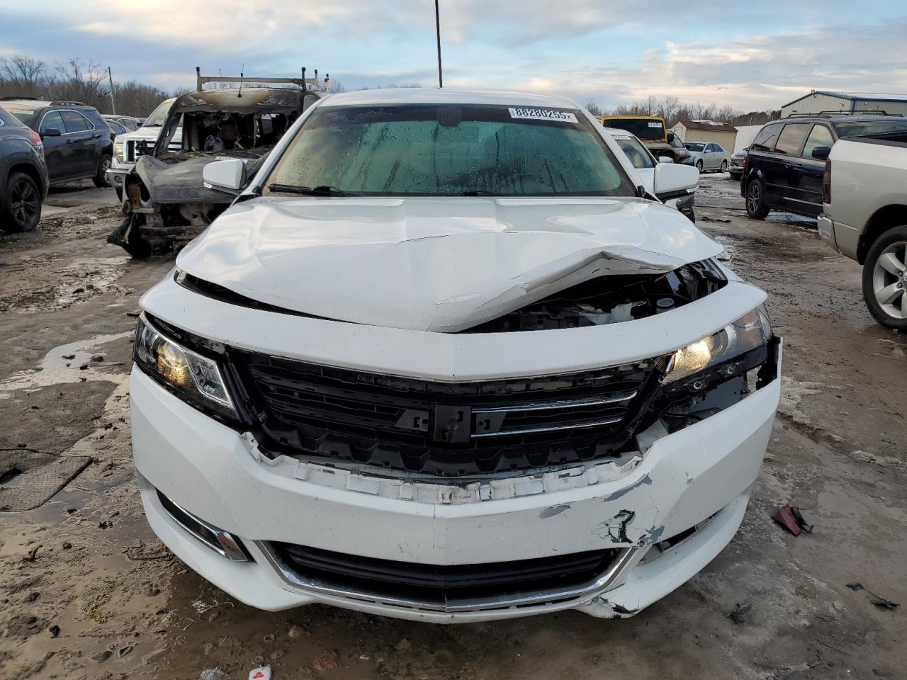 2014 Chevrolet Impala VIN 2G1125S38E9121786 Copart auction photo, front end damage thumbnail 5