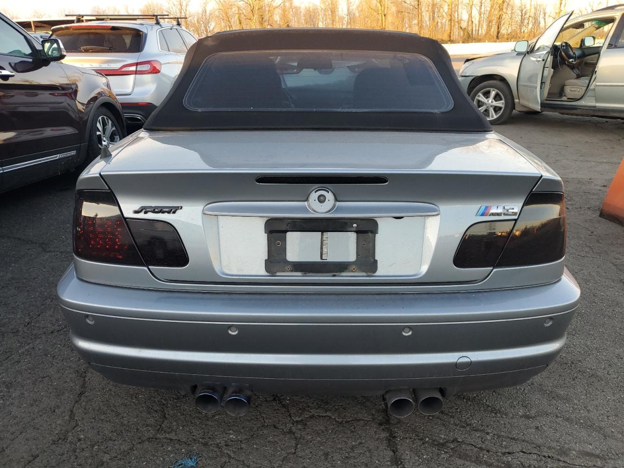 2006 BMW M3 VIN WBSBR93446PK10448 Copart auction photo, normal wear damage thumbnail 6