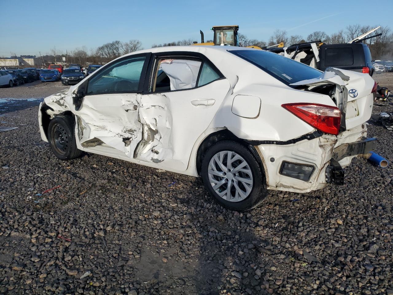 2017 Toyota Corolla VIN 5YFBURHE1HP702654 Copart auction photo, side / rear end damage thumbnail 2
