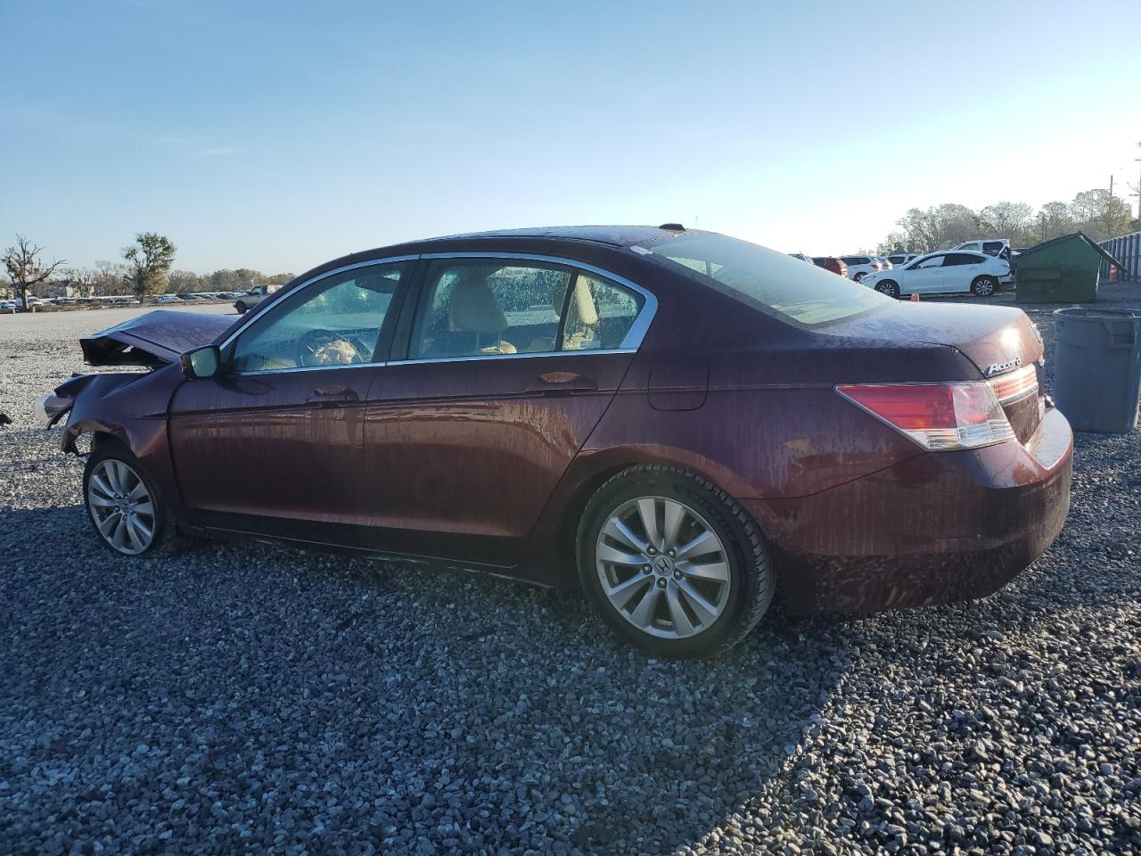2012 Honda Accord VIN 1HGCP2F8XCA146066 Copart auction photo, front end / top/roof damage thumbnail 2