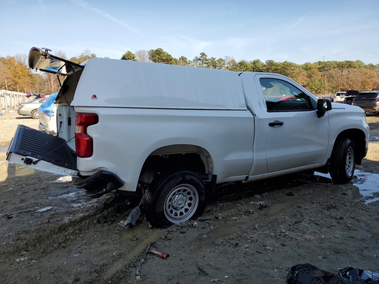 2023 Chevrolet Silverado VIN 3GCNAAEK1PG308528 Copart auction photo, rear end / minor dent/scratches damage thumbnail 3