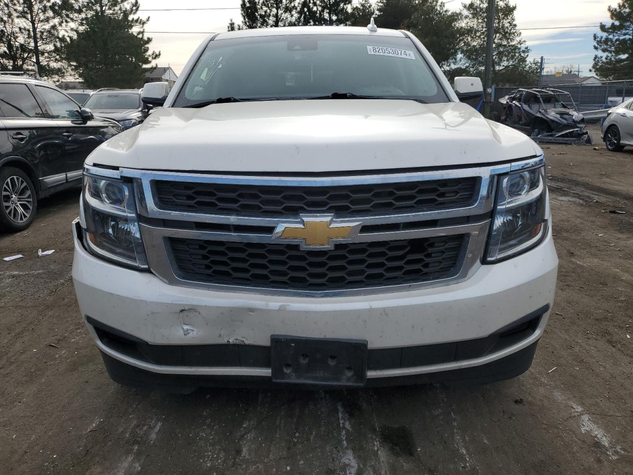2015 Chevrolet Suburban VIN 1GNSCJKC0FR602504 Copart auction photo, front end / hail damage thumbnail 5