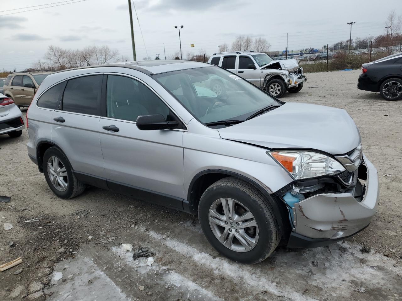 2011 Honda CR-V VIN 3CZRE4H55BG705286 Copart auction photo, front end / undercarriage damage thumbnail 4