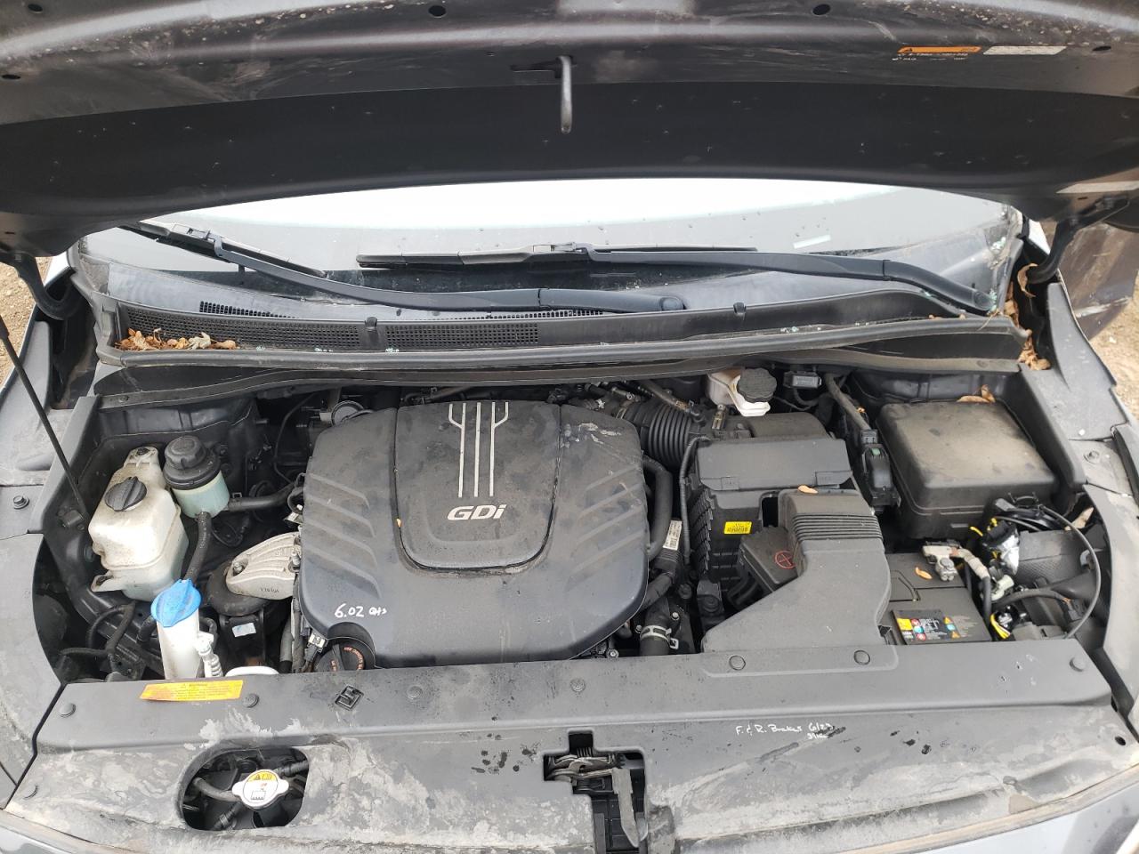 2017 KIA Sedona VIN KNDMB5C19H6329091 Copart auction photo, side / front end damage thumbnail 12