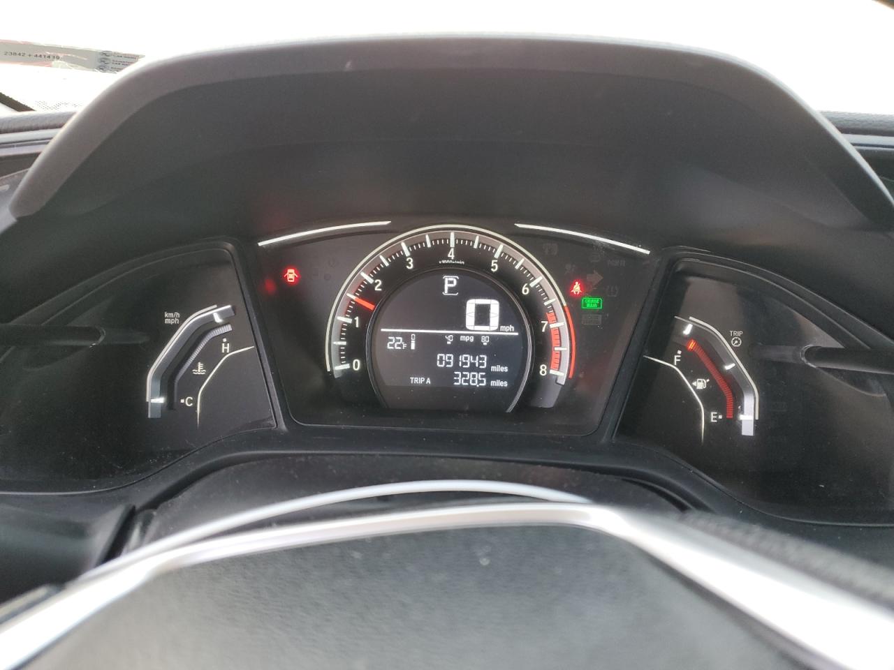 2017 Honda Civic VIN 19XFC2F50HE005167 Copart auction photo, rear end / minor dent/scratches damage thumbnail 9