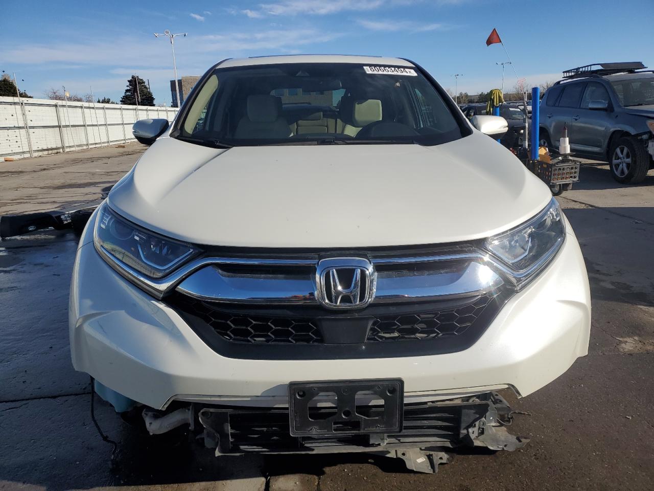 2018 Honda CR-V VIN 2HKRW2H58JH636882 Copart auction photo, front end damage thumbnail 5