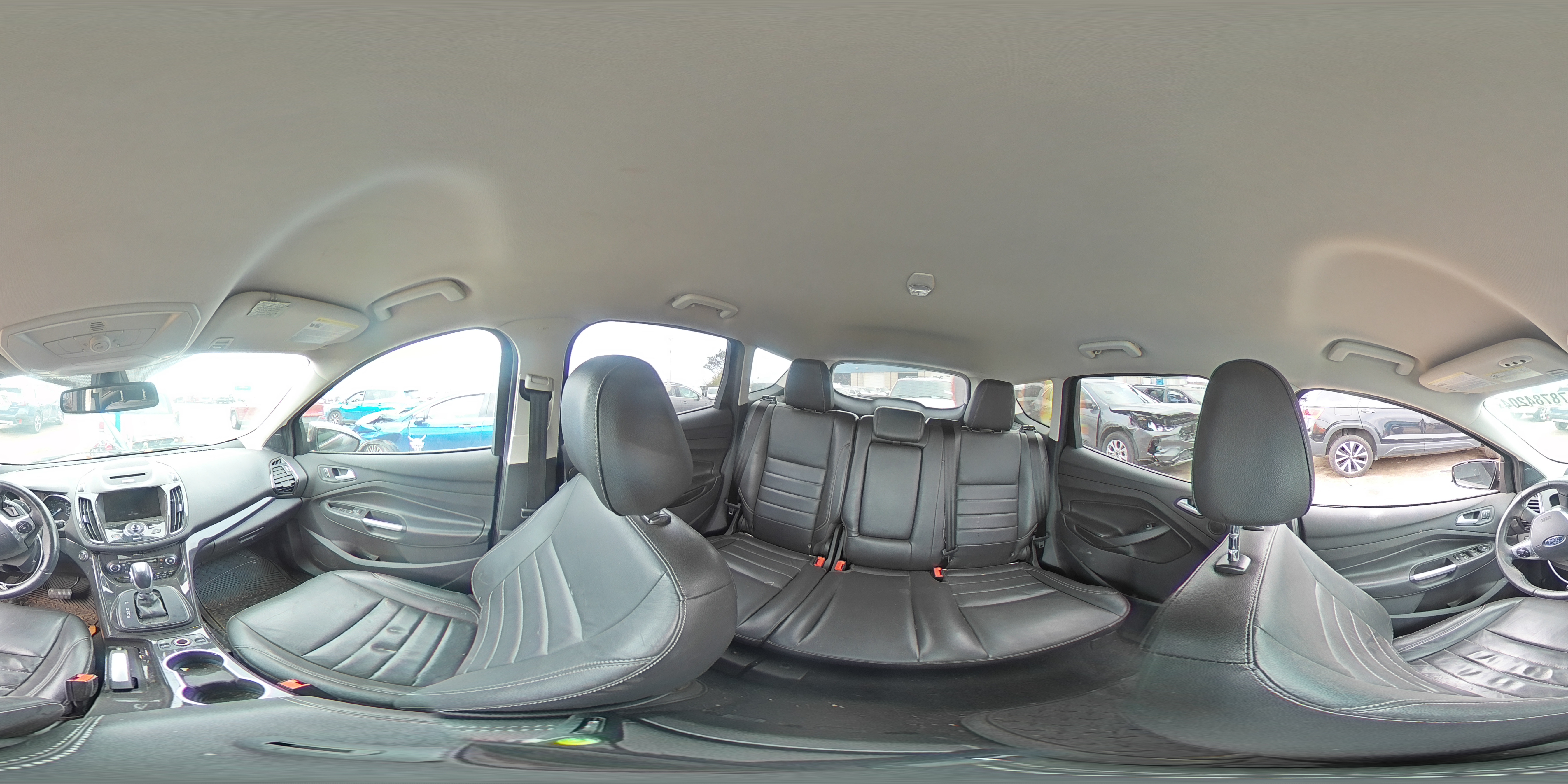 2015 Ford Escape VIN 1FMCU0JX5FUC60663 Copart auction photo, front end / side damage thumbnail 13