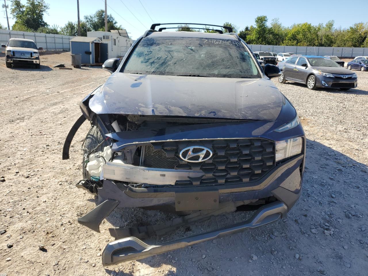 2022 Hyundai Santa Fe VIN 5NMS64AJ0NH437283 Copart auction photo, front end / mechanical damage thumbnail 5