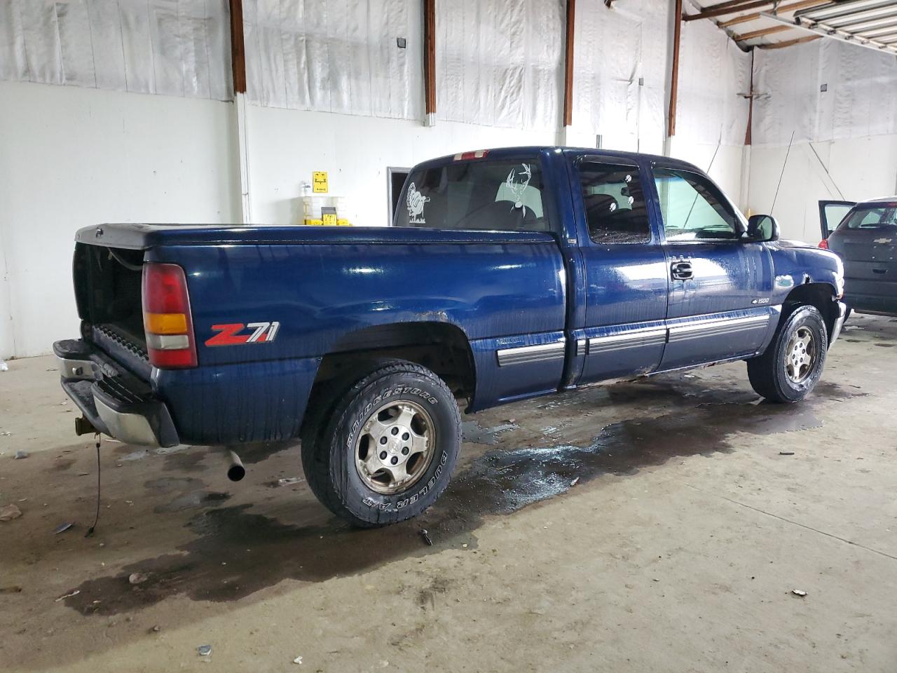 1999 Chevrolet Silverado VIN 1GCEK19T5XE247417 Copart auction photo, all over / undercarriage damage thumbnail 3