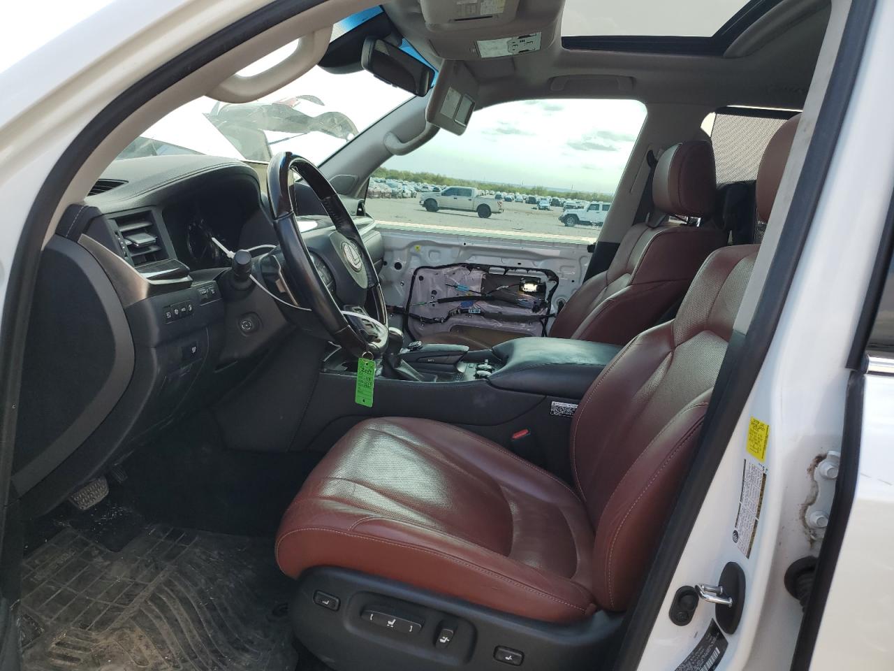 2017 Lexus LX VIN JTJHY7AX6H4239442 Copart auction photo, front end / side damage thumbnail 7