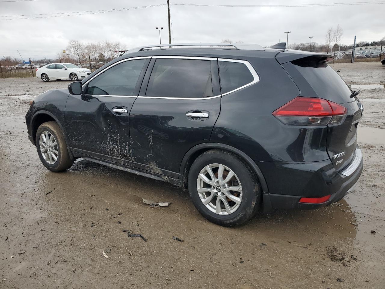 2018 Nissan Rogue VIN 5N1AT2MV6JC816557 Copart auction photo, side / rear end damage thumbnail 2