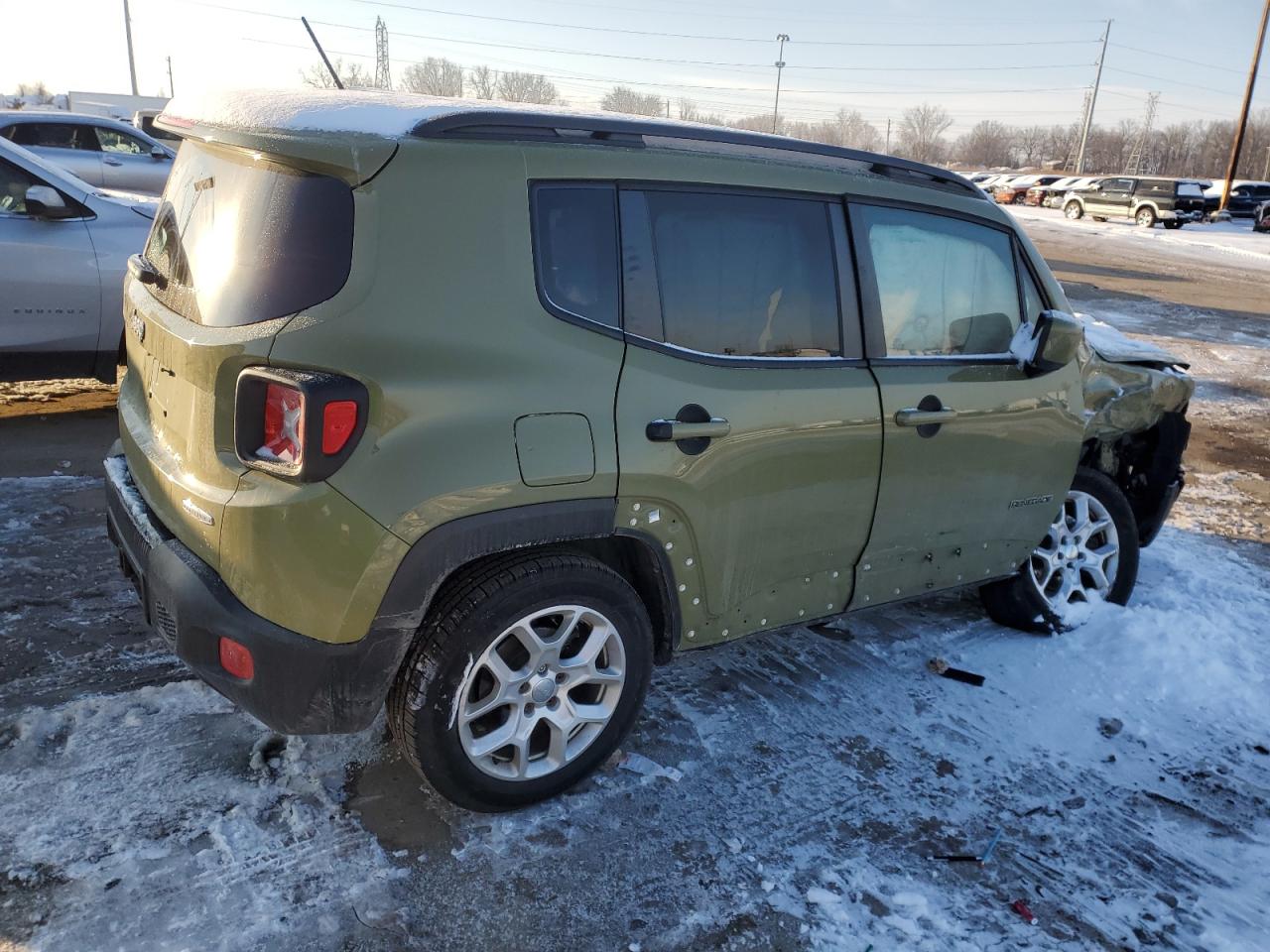 2015 Jeep Renegade VIN ZACCJBBT7FPB81727 Copart auction photo, front end / side damage thumbnail 3