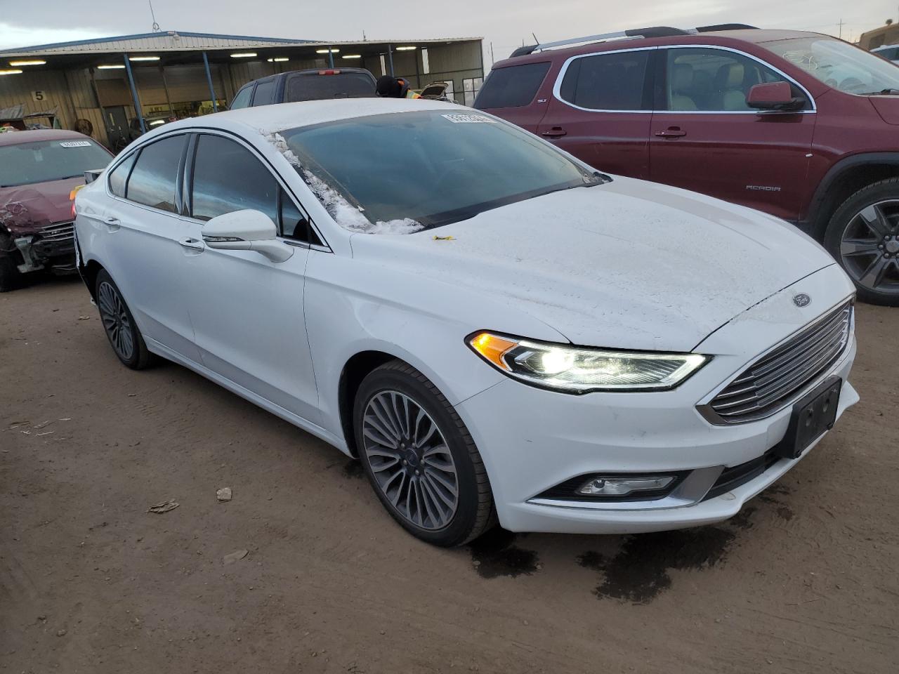 2017 Ford Fusion VIN 3FA6P0H97HR141352 Copart auction photo, rear end damage thumbnail 4