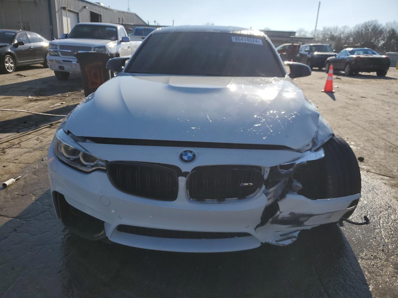 2017 BMW M3 VIN WBS8M9C33H5G86160 Copart auction photo, front end / undercarriage damage thumbnail 5