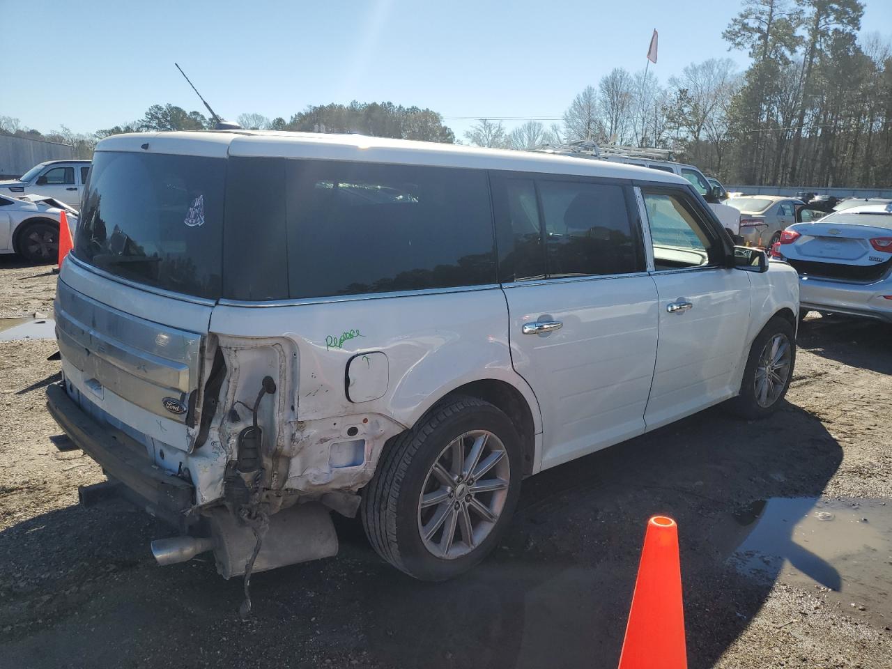 2019 Ford Flex VIN 2FMGK5D8XKBA03703 Copart auction photo, rear end damage thumbnail 3