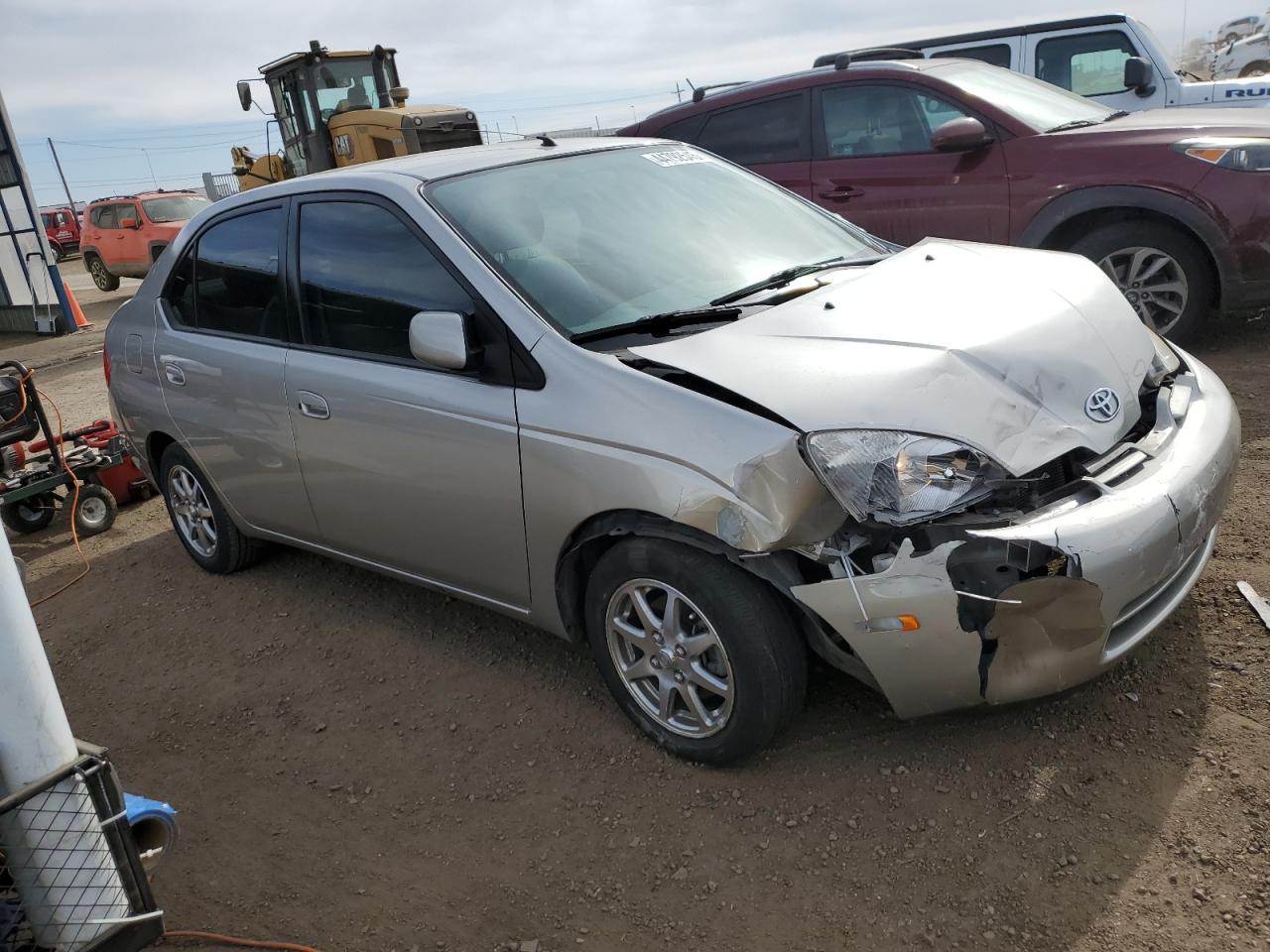 2002 Toyota Prius VIN JT2BK18U420070077 Copart auction photo, front end damage thumbnail 4