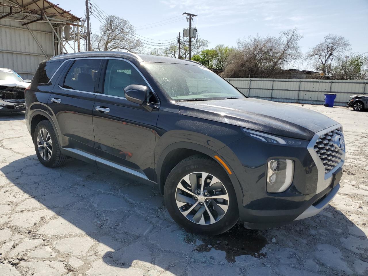 2022 Hyundai Palisade VIN KM8R2DHE8NU464299 Copart auction photo, hail damage thumbnail 4