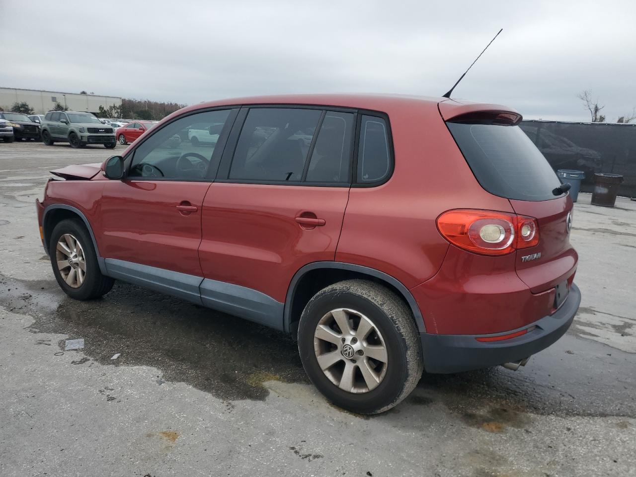 2009 Volkswagen Tiguan VIN WVGAV75N19W001781 Copart auction photo, front end / side damage thumbnail 2
