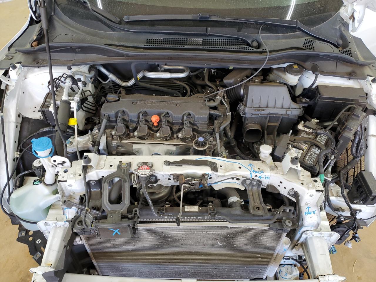 2022 Honda HR-V VIN 3CZRU6H58NM700071 Copart auction photo, front end / side damage thumbnail 13