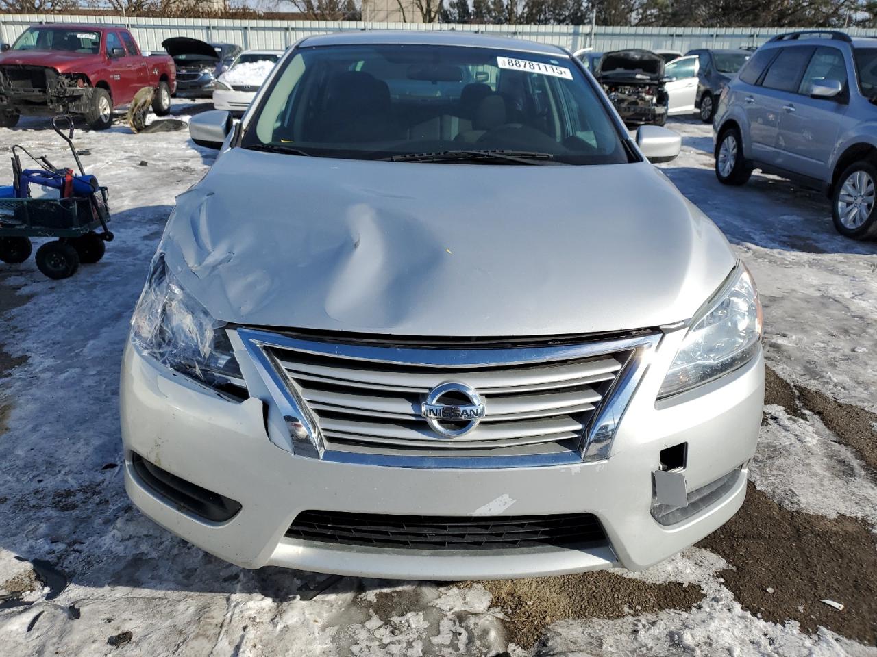 2015 Nissan Sentra VIN 3N1AB7AP5FL654123 Copart auction photo, front end damage thumbnail 5