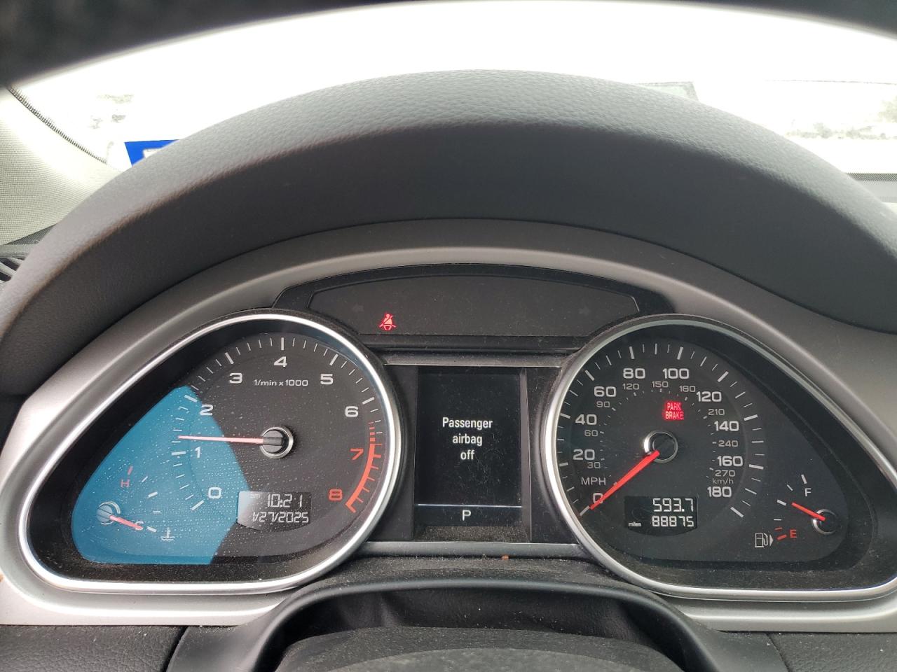2015 Audi Q7 VIN WA1LGAFE7FD001031 Copart auction photo, side / minor dent/scratches damage thumbnail 9