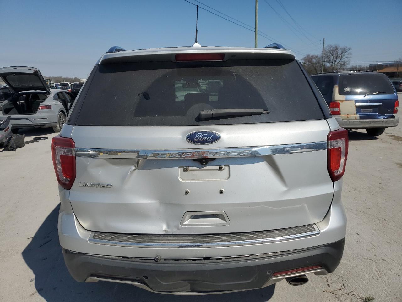 2018 Ford Explorer VIN 1FM5K7F84JGB13430 Copart auction photo, side / rear end damage thumbnail 6