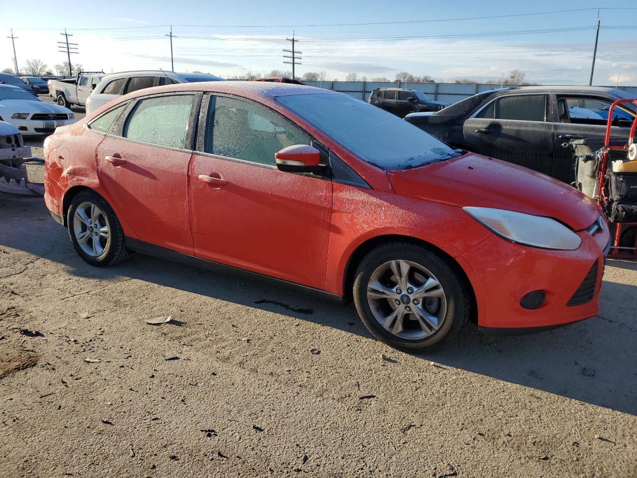 2014 Ford Focus VIN 1FADP3F29EL218974 Copart auction photo, rear end / front end damage thumbnail 4