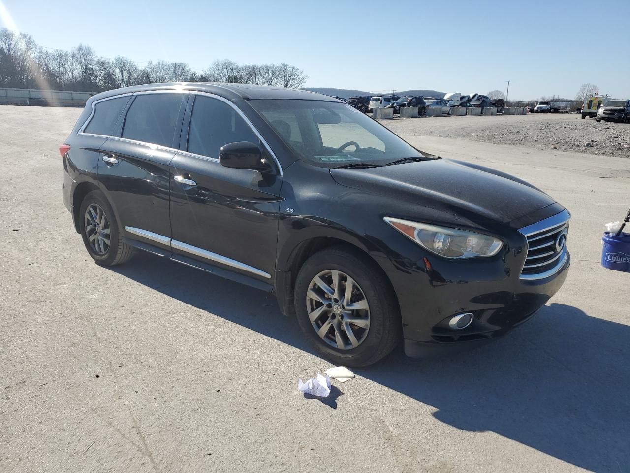 2014 Infiniti QX60 VIN 5N1AL0MN7EC523261 Copart auction photo, minor dent/scratches damage thumbnail 4