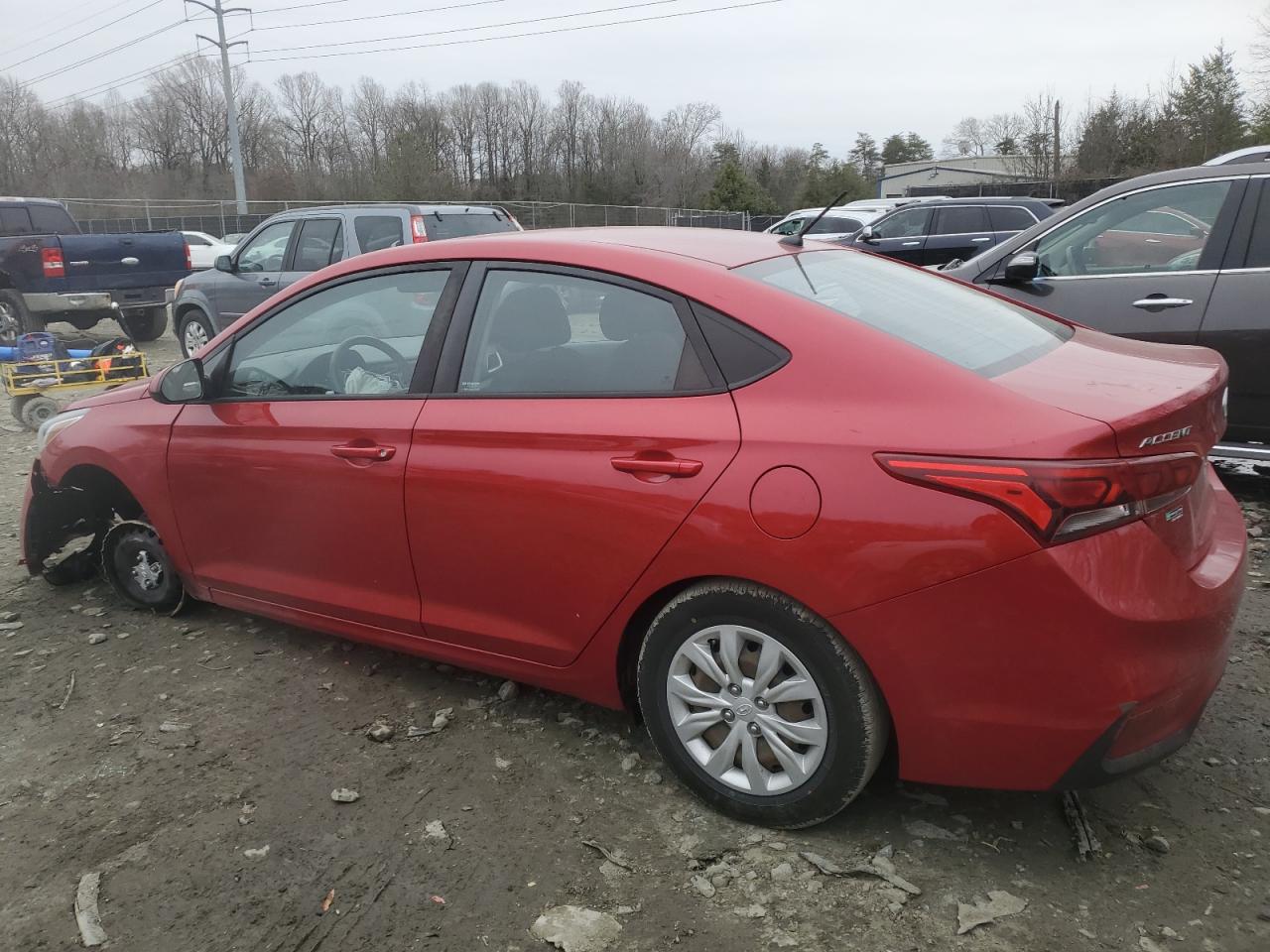 2020 Hyundai Accent VIN 3KPC24A68LE116298 Copart auction photo, undercarriage / front end damage thumbnail 2