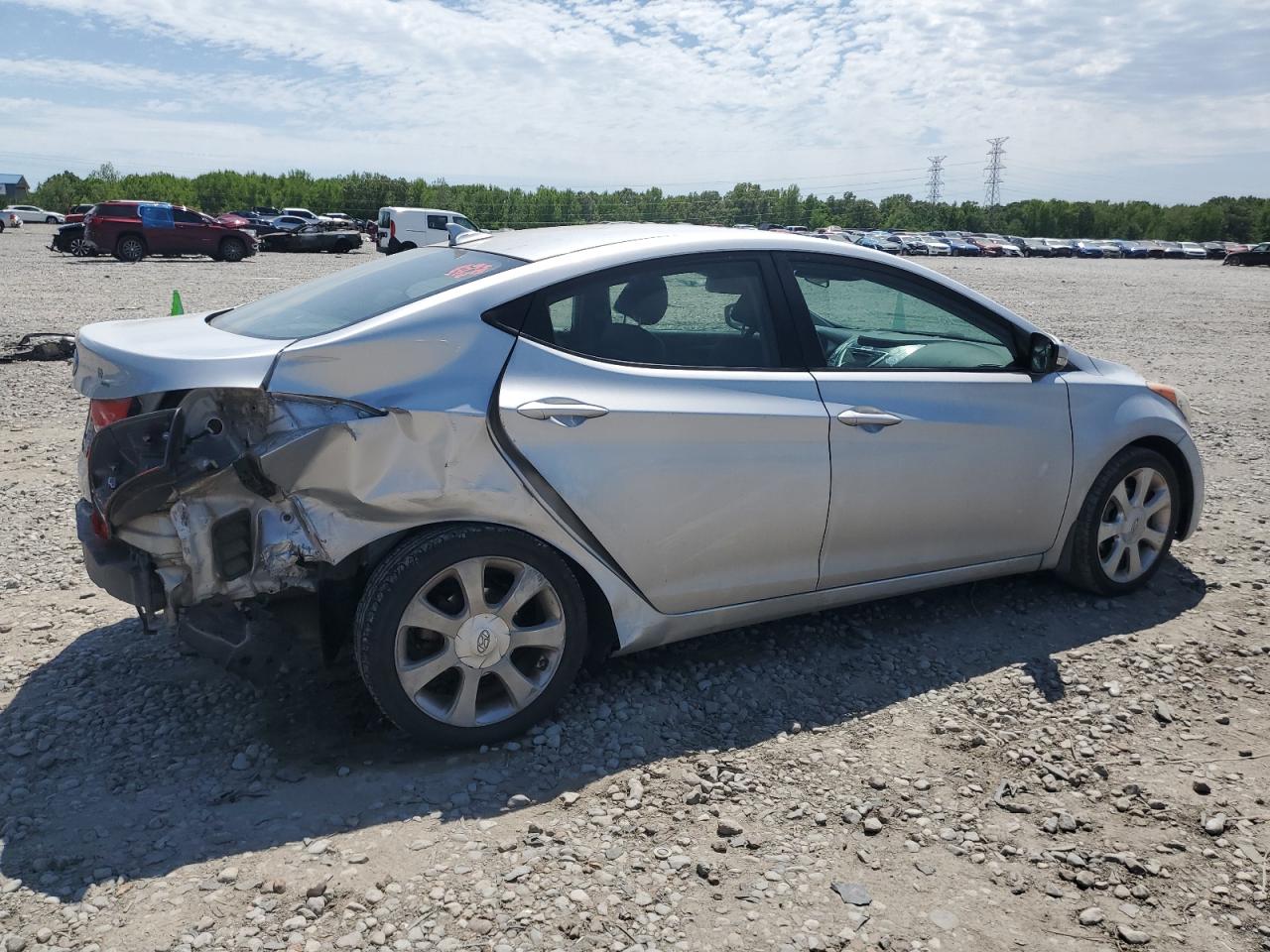 2012 Hyundai Elantra VIN KMHDH4AE8CU252079 Copart auction photo, rear end damage thumbnail 3