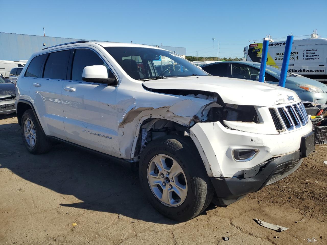 2015 Jeep Grand Cherokee VIN 1C4RJFAGXFC133665 Copart auction photo, front end damage thumbnail 4