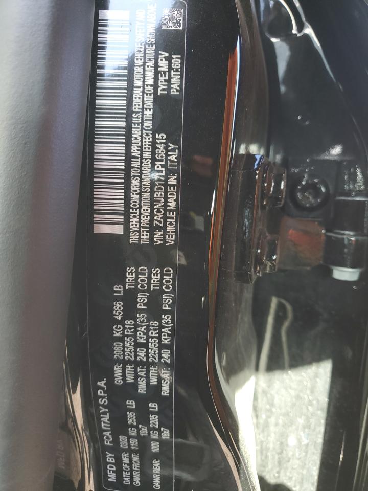 2020 Jeep Renegade VIN ZACNJBD17LPL68415 Copart auction photo, rollover / minor dent/scratches damage thumbnail 13