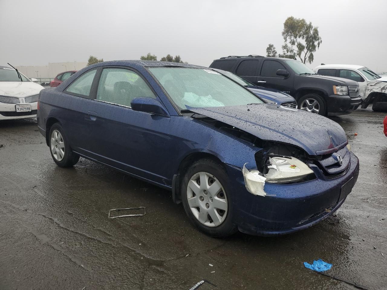 2001 Honda Civic VIN 1HGEM22921L018776 Copart auction photo, front end damage thumbnail 4