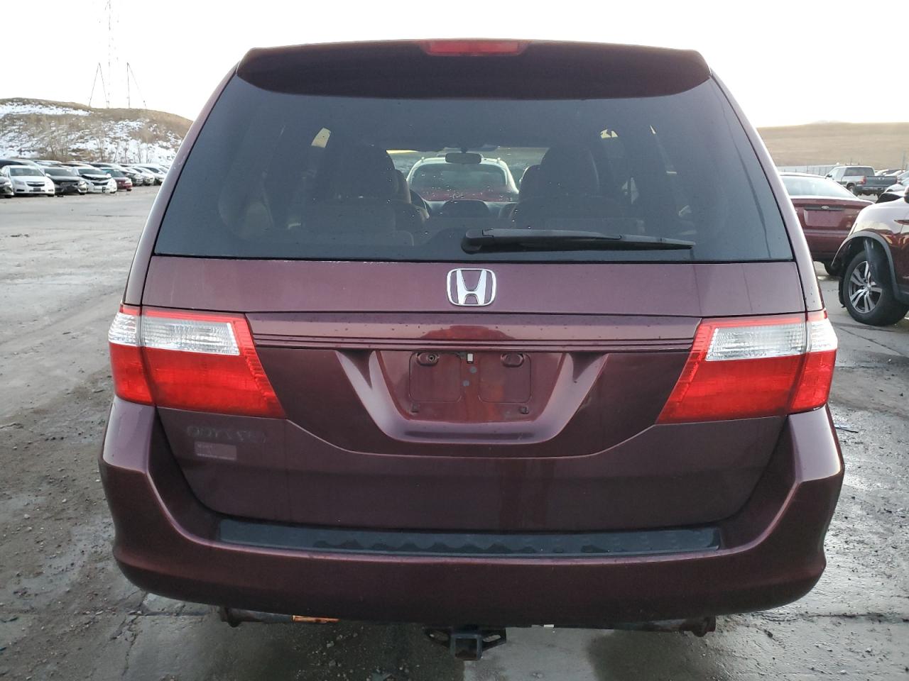2007 Honda Odyssey VIN 5FNRL38457B093424 Copart auction photo, front end damage thumbnail 6