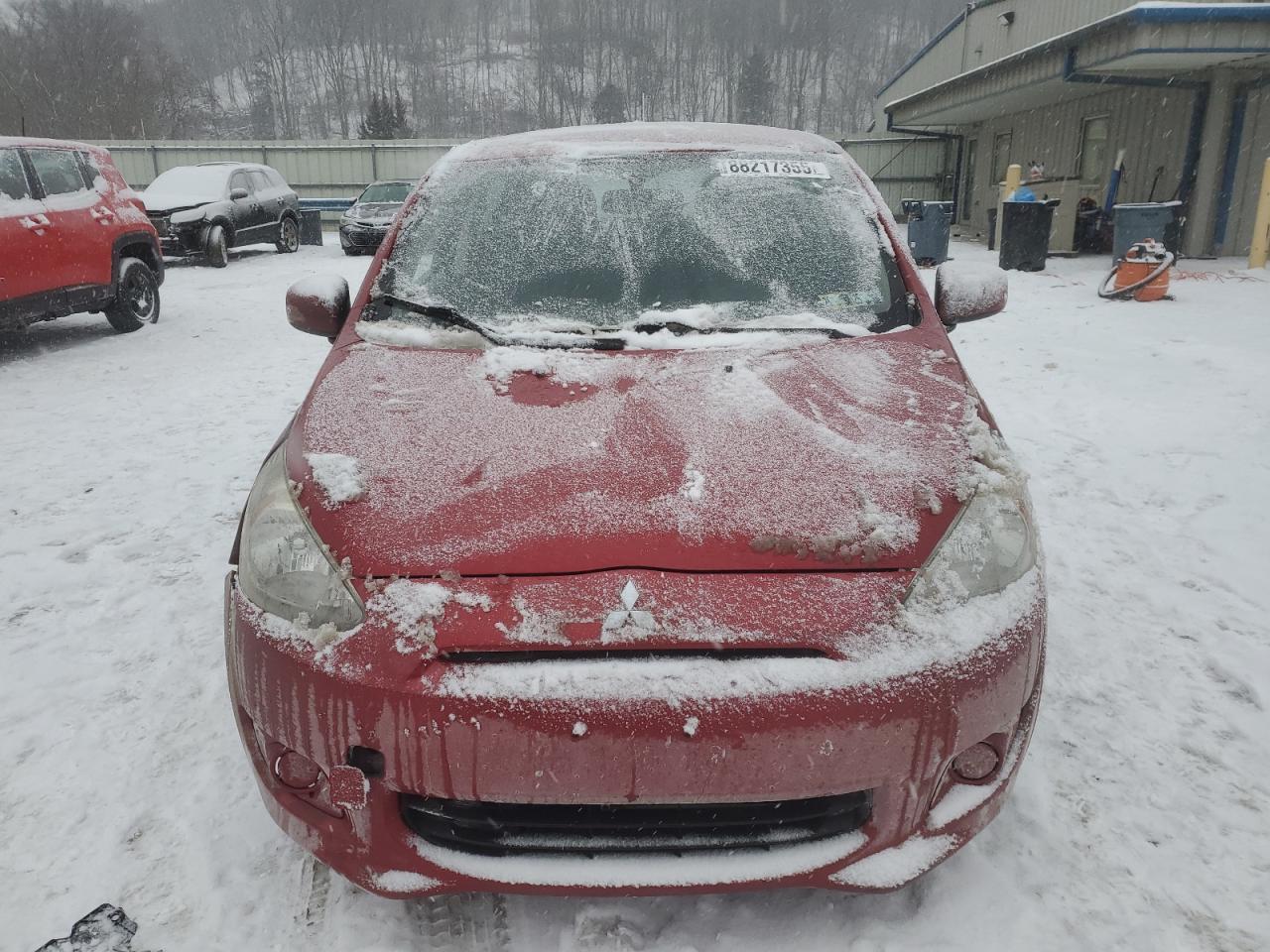 2015 Mitsubishi Mirage VIN ML32A3HJ2FH009395 Copart auction photo, front end / side damage thumbnail 5