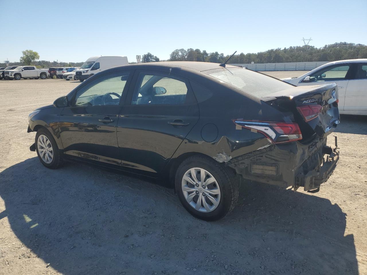 2020 Hyundai Accent VIN 3KPC24A67LE108791 Copart auction photo, front end / rear end damage thumbnail 2