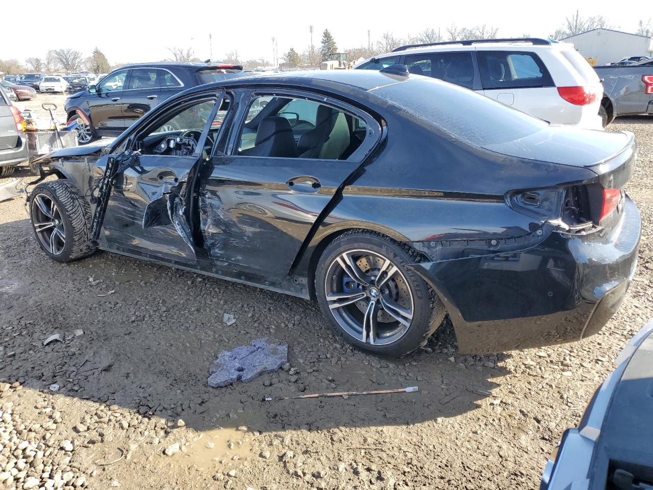 2018 BMW M5 VIN WBSJF0C55JB282323 Copart auction photo, all over damage thumbnail 2