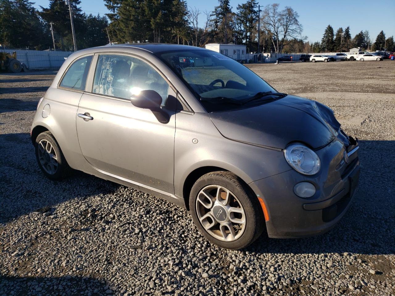 2012 Fiat 500 VIN 3C3CFFAR9CT306086 Copart auction photo, front end damage thumbnail 4