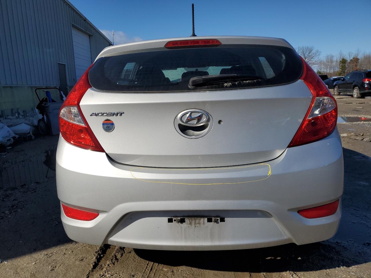 2015 Hyundai Accent VIN KMHCT5AE1FU232485 Copart auction photo, front end / minor dent/scratches damage thumbnail 6