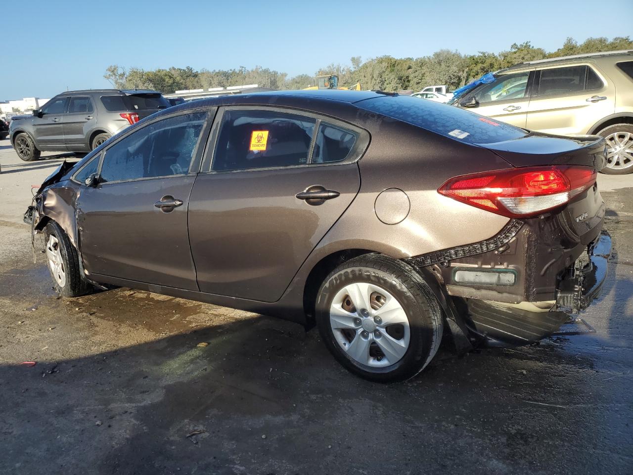 2018 KIA Forte VIN 3KPFK4A72JE217470 Copart auction photo, all over damage thumbnail 2