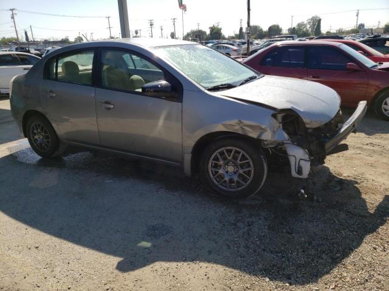 2007 Nissan Sentra VIN 3N1AB61E07L678646 Copart auction photo, front end / side damage thumbnail 4