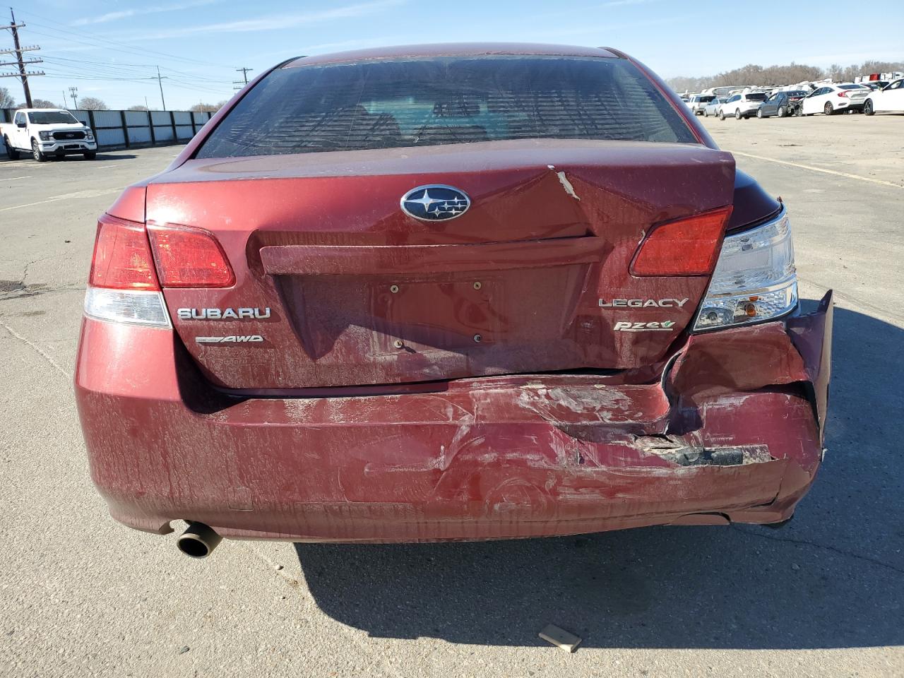 2013 Subaru Legacy VIN 4S3BMBC6XD3035352 Copart auction photo, rear end damage thumbnail 6