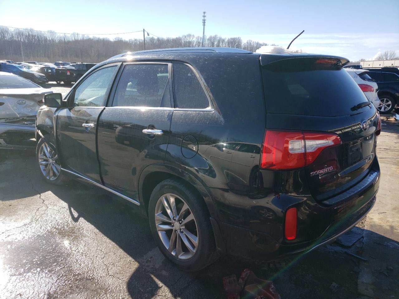 2014 KIA Sorento VIN 5XYKW4A7XEG488904 Copart auction photo, front end / undercarriage damage thumbnail 2