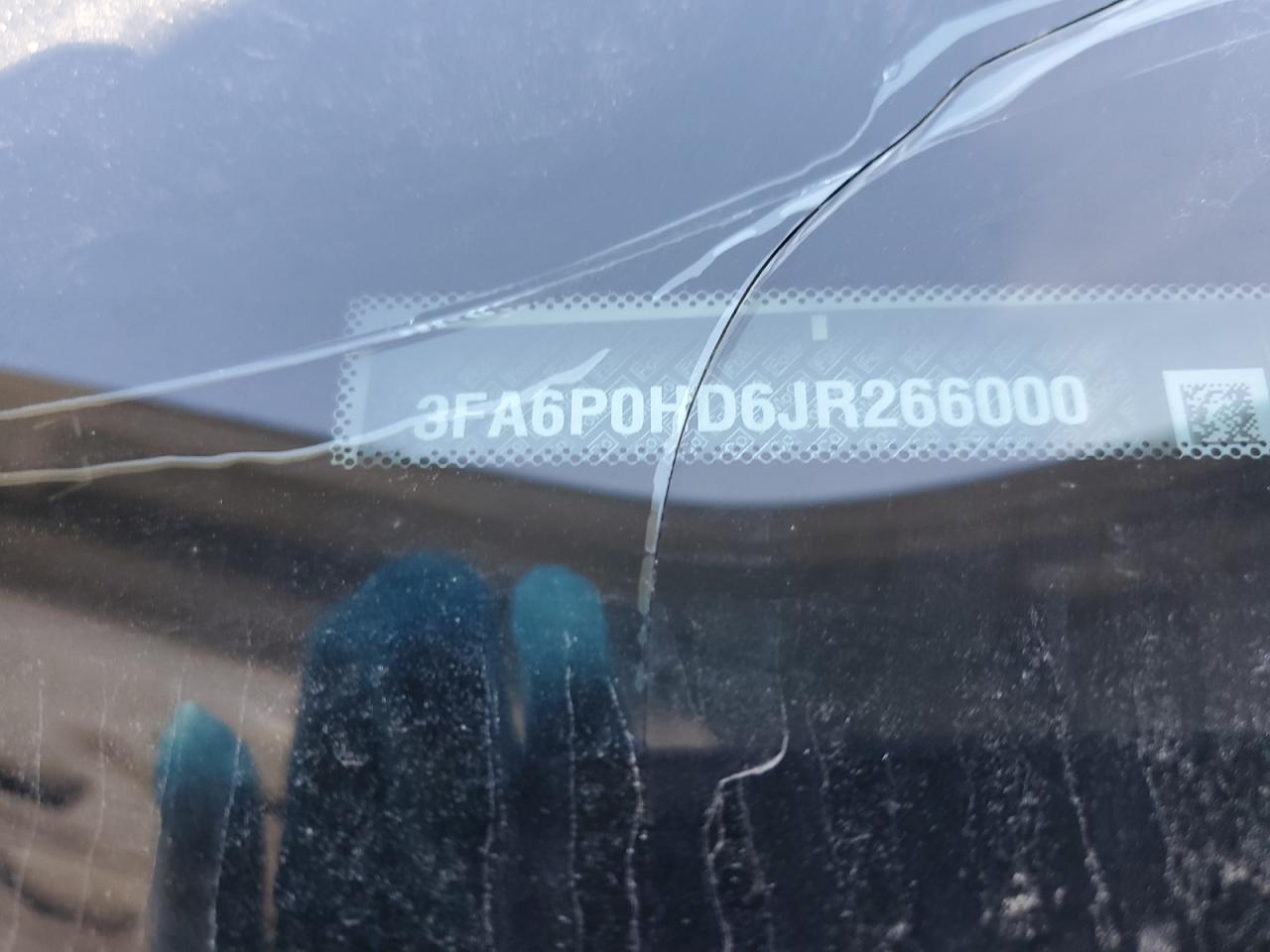 2018 Ford Fusion VIN 3FA6P0HD6JR266000 Copart auction photo, front end / side damage thumbnail 12