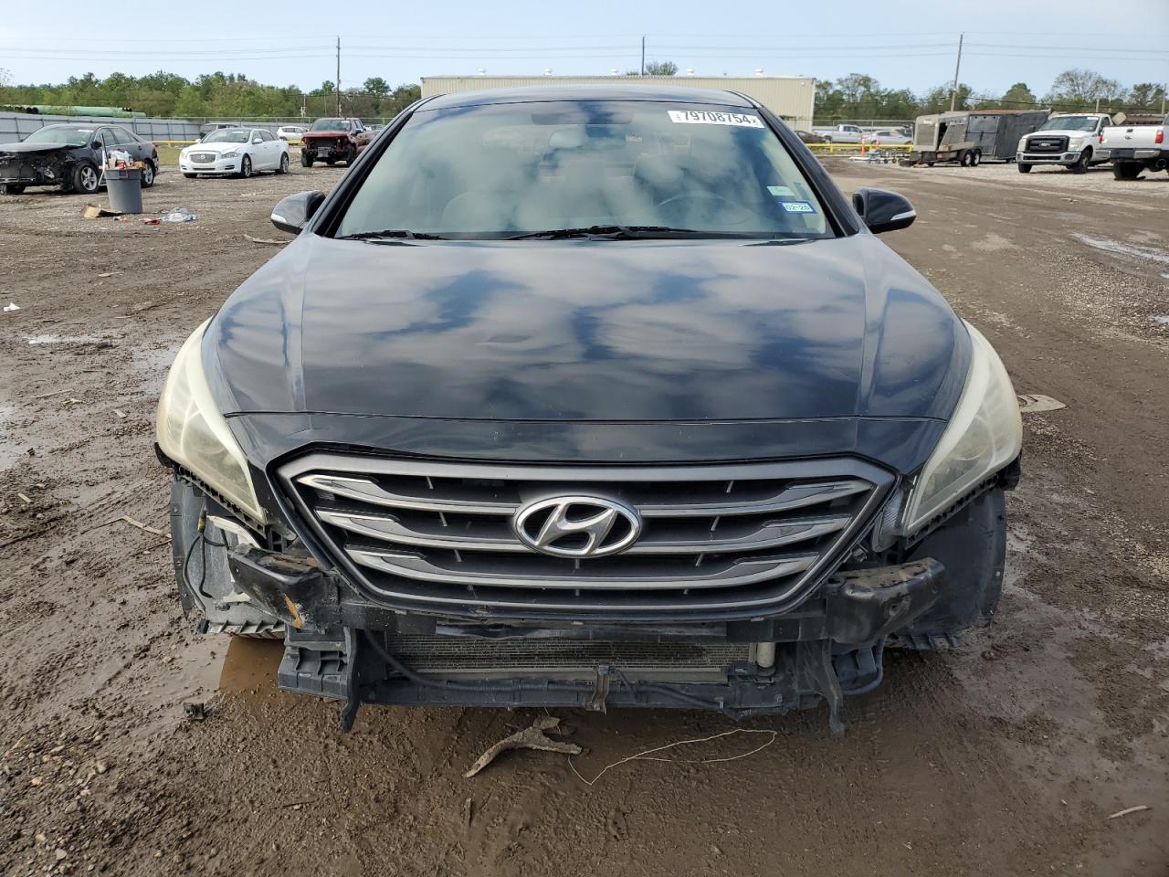 2015 Hyundai Sonata VIN 5NPE34AF4FH103098 Copart auction photo, front end / rear end damage thumbnail 5