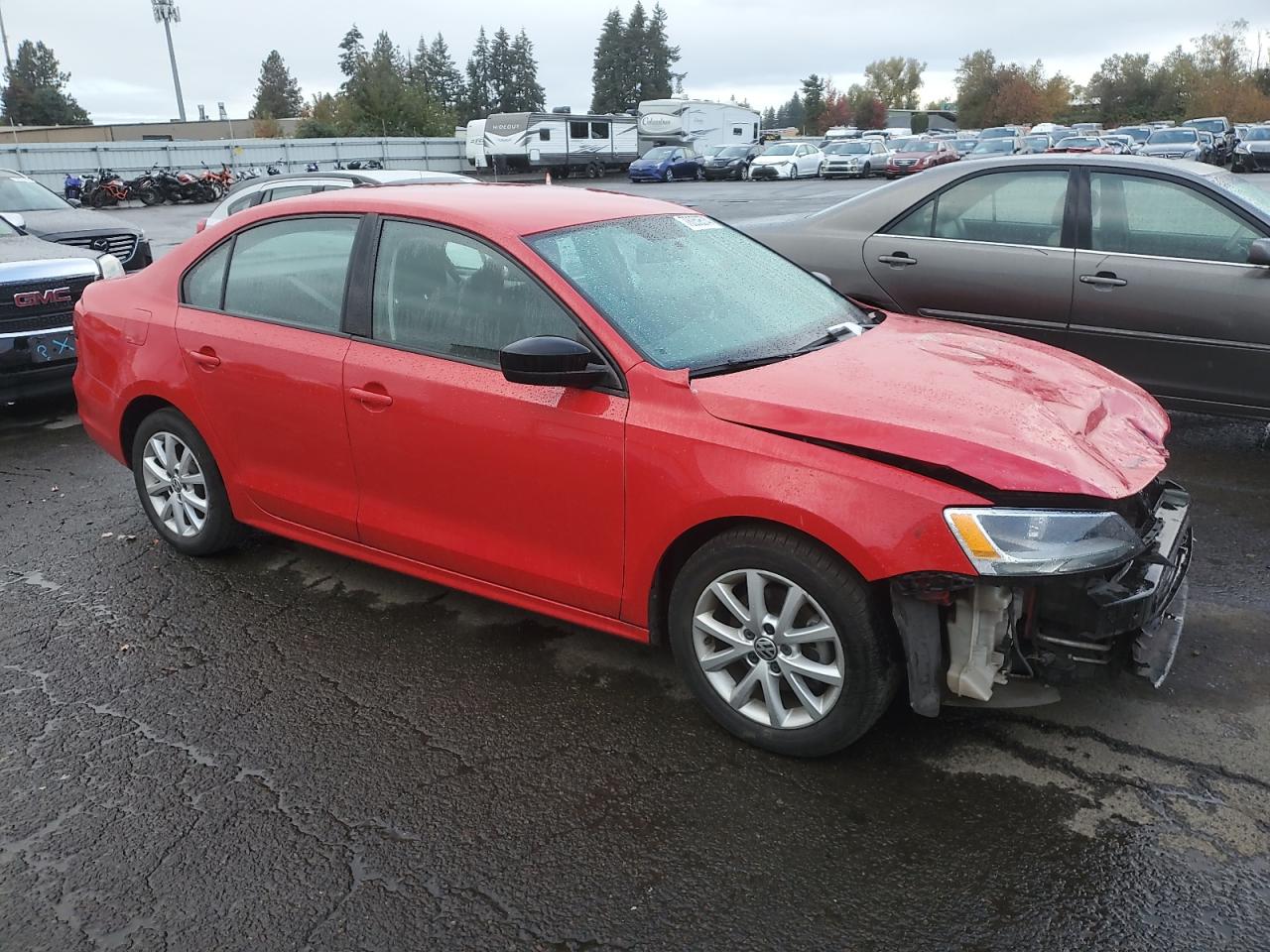 2015 Volkswagen Jetta VIN 3VWD17AJ1FM332224 Copart auction photo, front end damage thumbnail 4