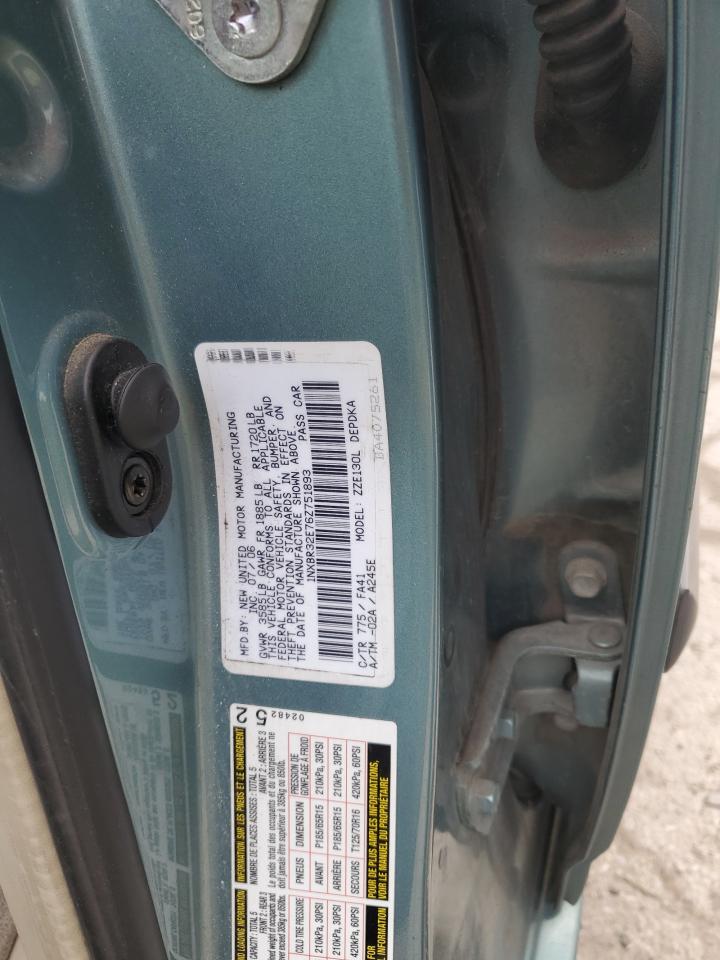 2006 Toyota Corolla VIN 1NXBR32E76Z751893 Copart auction photo, front end damage thumbnail 12