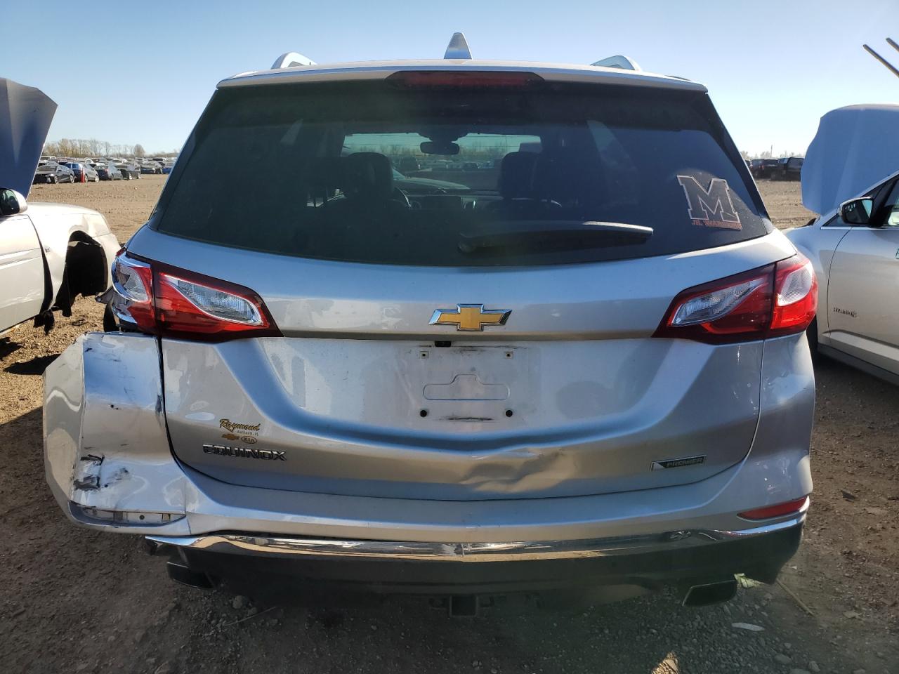 2018 Chevrolet Equinox VIN 3GNAXNEX9JS523280 Copart auction photo, rear end / side damage thumbnail 6