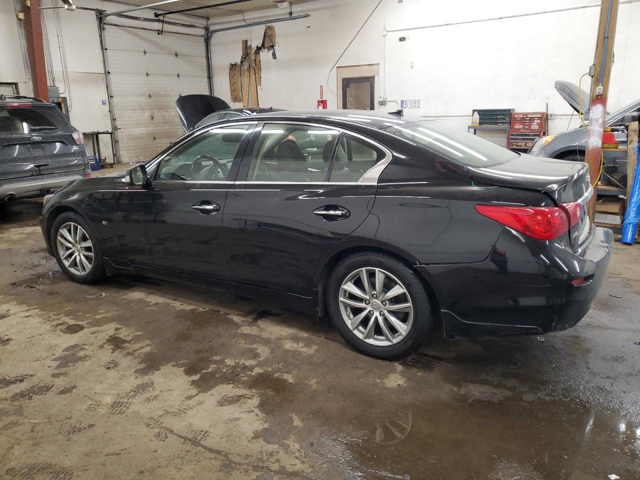 2014 Infiniti Q50 VIN JN1BV7AR6EM686516 Copart auction photo, rear end damage thumbnail 2